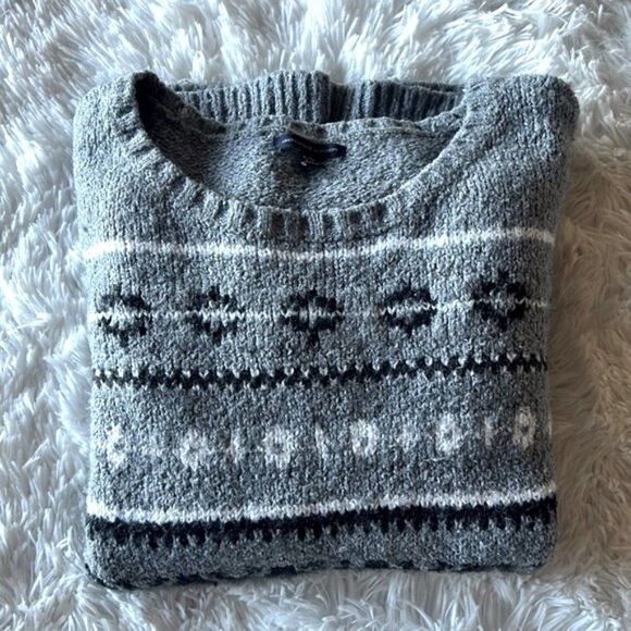 American Eagle Nordic Crew Neck Pullover Sweater - Picture 1 of 10